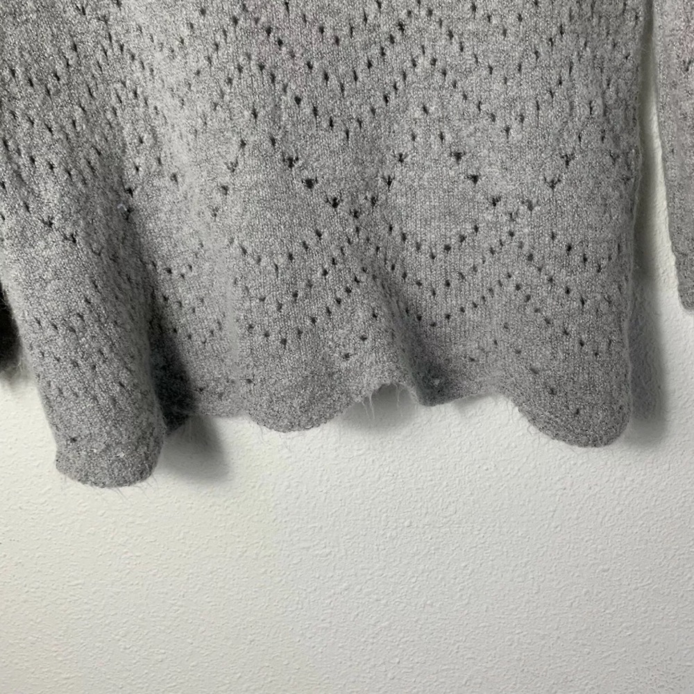 Lauren Conrad| Grey Bell Sleeve Sweater Size Small - Picture 3 of 6